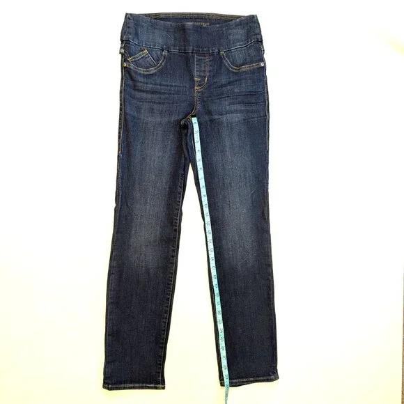 Rock & Republic Jeans Fever Pull On Dark Medium Wash Mid Rise Skinny Size 10 - Picture 11 of 11